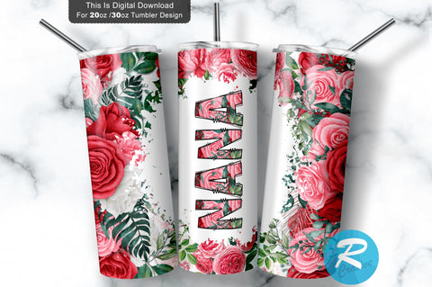 Nana 20 oz / 30 oz Tumbler PNG Sublimation Regulrcrative 