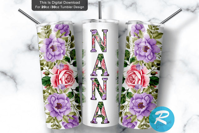 Nana 20 oz / 30 oz Tumbler PNG Sublimation Regulrcrative 
