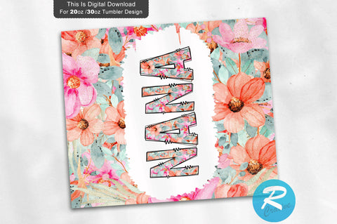 Nana 20 oz / 30 oz Tumbler PNG Sublimation Regulrcrative 