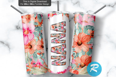 Nana 20 oz / 30 oz Tumbler PNG Sublimation Regulrcrative 
