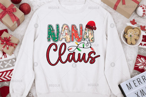Nana claus Sublimation Design Sublimation Regulrcrative 
