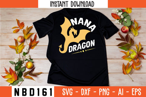 NANA DRAGON T-Shirt Design SVG Nbd161 