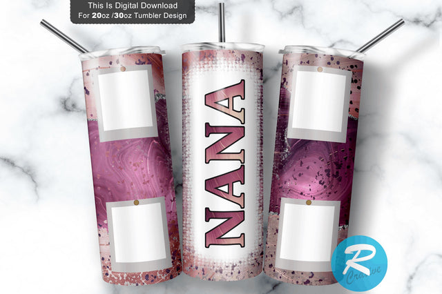 Nana frame 20 oz / 30 oz Tumbler PNG Sublimation Regulrcrative 