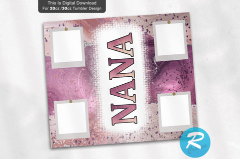 Nana frame 20 oz / 30 oz Tumbler PNG Sublimation Regulrcrative 
