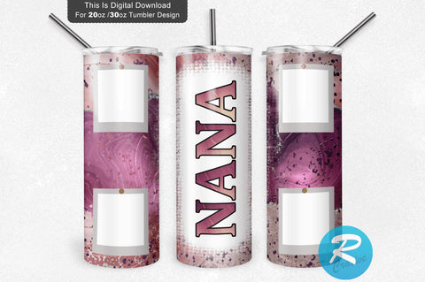 Nana frame 20 oz / 30 oz Tumbler PNG Sublimation Regulrcrative 