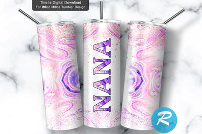 Nana glitter 20 oz / 30 oz Tumbler PNG Sublimation Regulrcrative 
