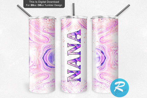 Nana glitter 20 oz / 30 oz Tumbler PNG Sublimation Regulrcrative 