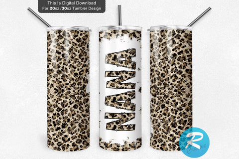 Nana leopard 20 oz / 30 oz Tumbler PNG Sublimation Regulrcrative 