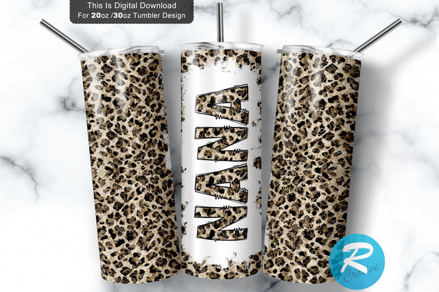 Nana leopard 20 oz / 30 oz Tumbler PNG Sublimation Regulrcrative 