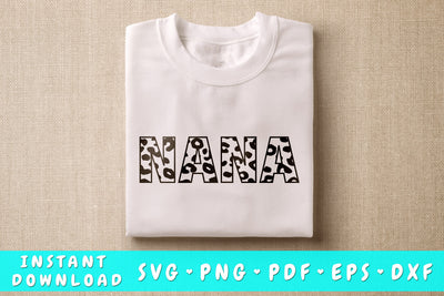 Nana Leopard SVG SVG HappyDesignStudio 