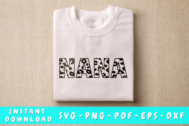 Nana Leopard SVG SVG HappyDesignStudio 