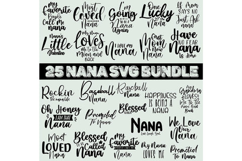 Nana SVG Bundle, Grandparents svg, funny nana svg SVG orpitasn 