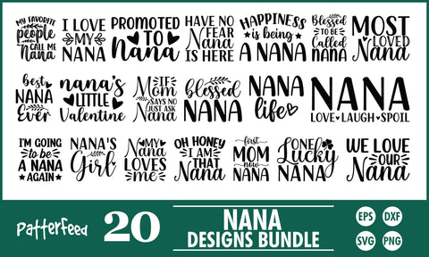 Nana SVG Designs Bundle SVG PatternFeed8 