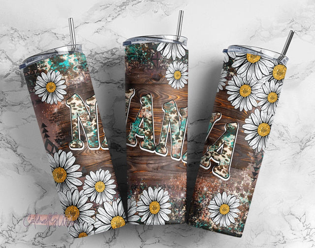 Nana Tumbler , 20 oz Skinny Tumbler wrap PNG, Daisy Tumbler, Mother's Day Tumbler, Western Tumbler png Sublimation CaldwellArt 
