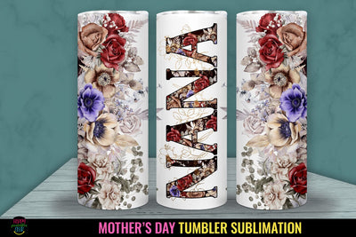 Nana Tumbler Sublimation I Mothers Day Tumbler Wrap PNG Sublimation Happy Printables Club 