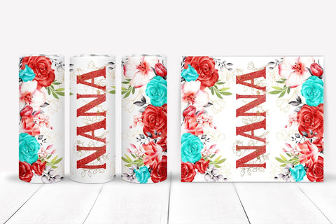 Nana Tumbler Sublimation I Mothers Day Tumbler Wrap PNG Sublimation Happy Printables Club 