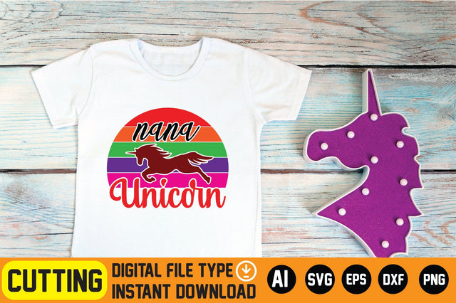 Nana Unicorn SVG CraftlabSvg29 