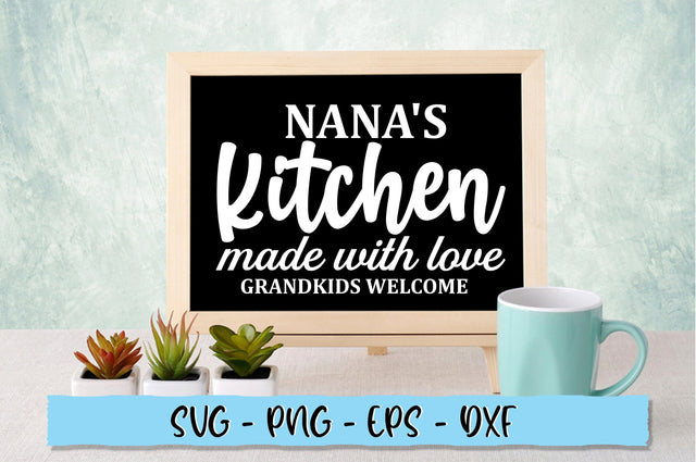 Nanas kitchen made with love grandkids welcome SVG SVG Shetara Begum 