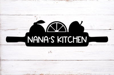 Nana's Kitchen Rolling Pin Svg, Png, Dxf SVG RedFoxDesignsUS 