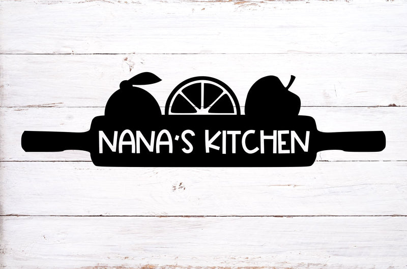 Nana's Kitchen Rolling Pin Svg, Png, Dxf SVG RedFoxDesignsUS 