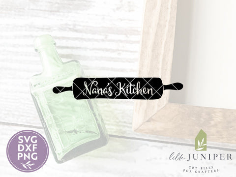 Nana's Kitchen SVG | Rolling Pin SVG | Farmhouse Sign Design SVG LilleJuniper 