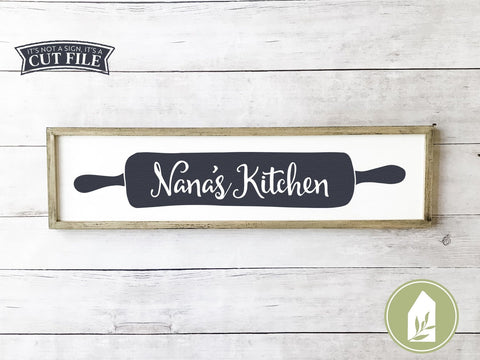Nana's Kitchen SVG | Rolling Pin SVG | Farmhouse Sign Design SVG LilleJuniper 