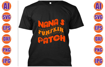 Nana’s Pumpkin Patch Retro SVG SVG Syaman 