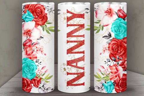 Nanny Tumbler Sublimation I Mothers Day Tumbler Wrap PNG Sublimation Happy Printables Club 