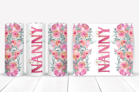 Nanny Tumbler Sublimation I Mothers Day Tumbler Wrap PNG Sublimation Happy Printables Club 