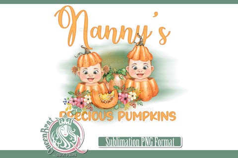 Nanny's Precious Pumpkins Sublimation Sublimation QueenBrat Digital Designs 