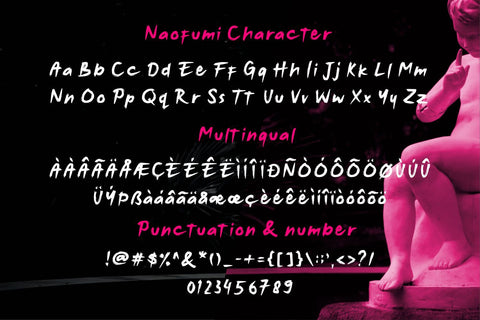 Naofumi - Rough Bruhs Font Font Allouse.Studio 