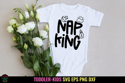 Nap King I Baby SVG I Newborn SVG I Toddler SVG PNG SVG Happy Printables Club 
