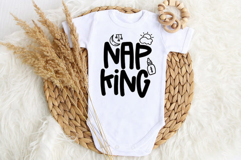 Nap King I Baby SVG I Newborn SVG I Toddler SVG PNG SVG Happy Printables Club 