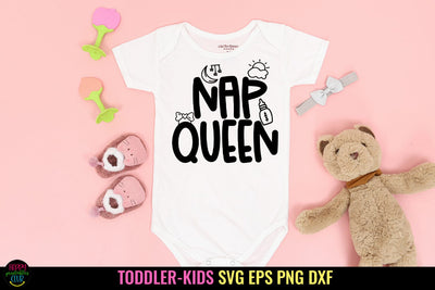Nap Queen I Baby SVG I Newborn SVG I Toddler SVG PNG SVG Happy Printables Club 