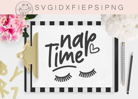 Nap Time cut file | Funny | Lashes | Momlife SVG TheBlackCatPrints 