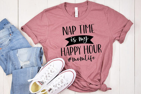 Naptime is My Happy Hour I Mothers Day SVG I Mom Quotes SVG SVG Happy Printables Club 
