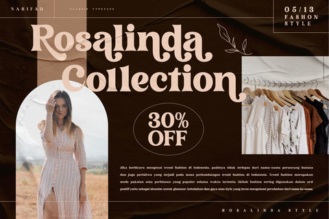 Narifah Typeface Font Storytype Studio 