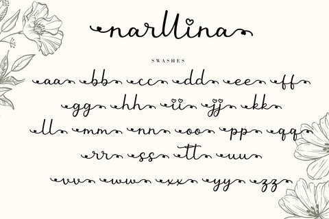 Narllina Font AEN Creative Store 