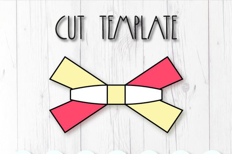 Narrow bow template SVG ArtiCuties 