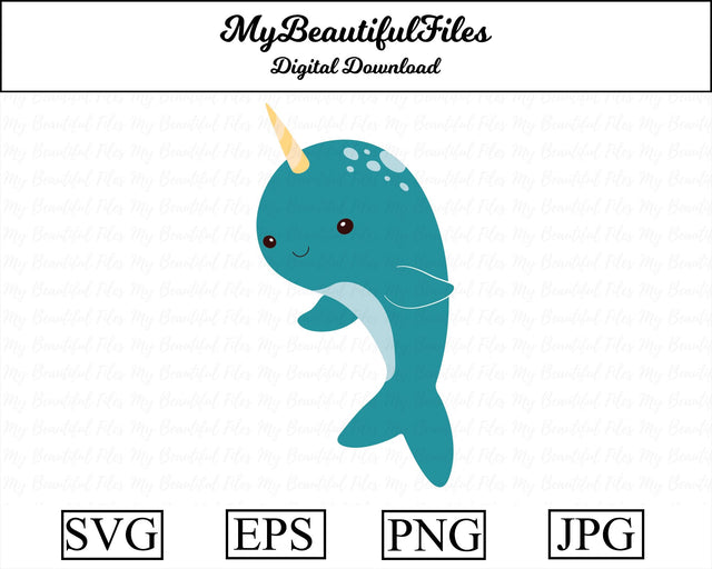 Narwhal - Animal SVG MyBeautifulFiles 