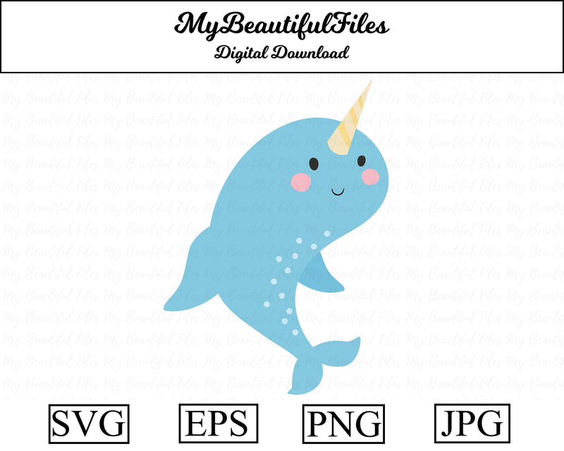 narwhal - Animal SVG MyBeautifulFiles 