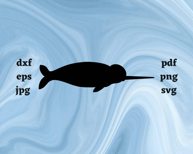 Narwhal SVG Cut File SVG Northern Light SVG 