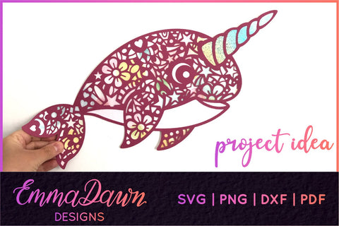 Narwhal SVG SVG Emma Dawn Designs 