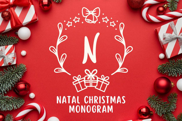 Natal Christmas Monogram Font Attype studio 
