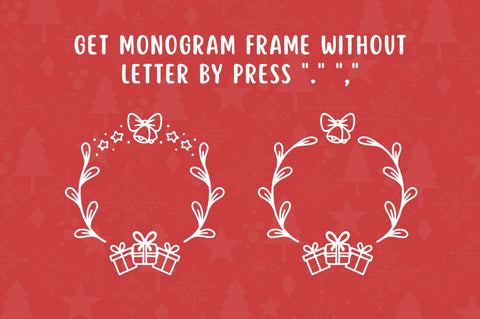 Natal Christmas Monogram Font Attype studio 
