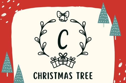 Natal Christmas Monogram Font Attype studio 