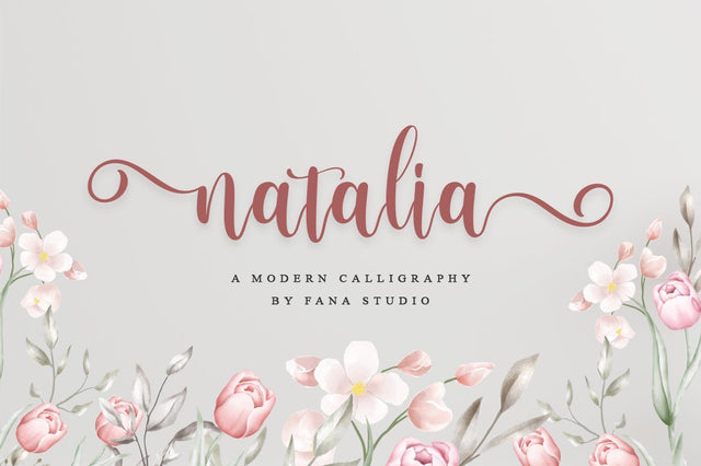 natalia script Font Anastasia 