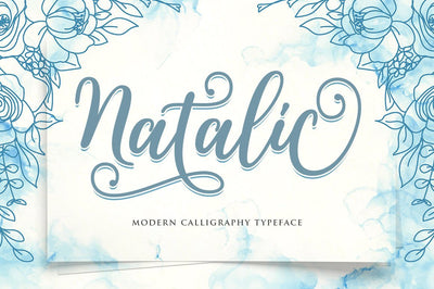 Natalic Script Font Rastype 