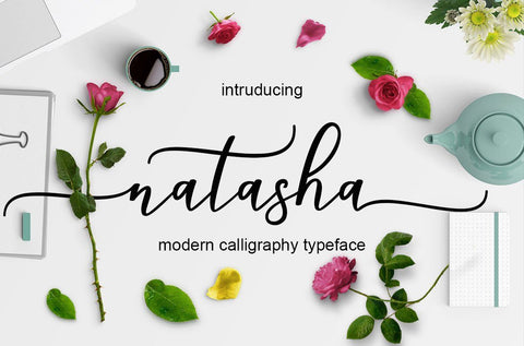 Natasha Script Font Mrletters 
