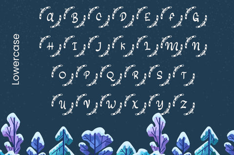 Nathalia Christmas Monogram Font Attype studio 